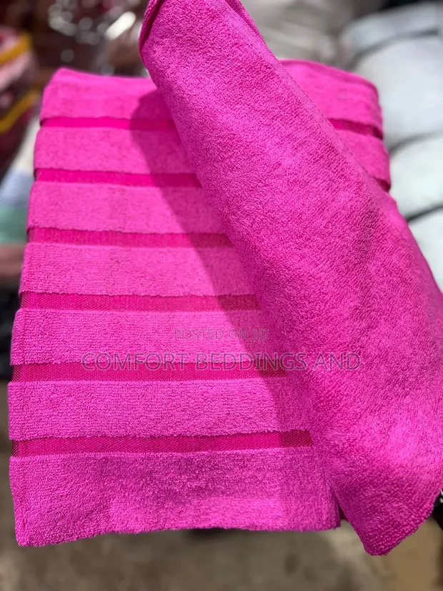 Super Collection Cotton Towels - Hot Pink - 1