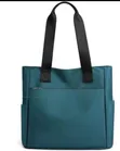Blue Nylon Utility Tote with Four-Circle Logo - 1