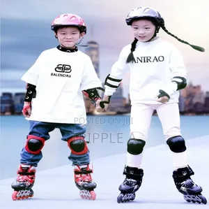 Children's Adjustable Roller Skating Boots with Protective Gear