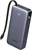 UGREEN Nexode Power Bank 20000mAh, 45W PD, Built-in Cable - 1
