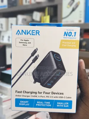 Anker 140W GaN Fast Charger with USB Cable