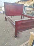 5x6 Wooden Bed Frame - Gray & Gold - 2
