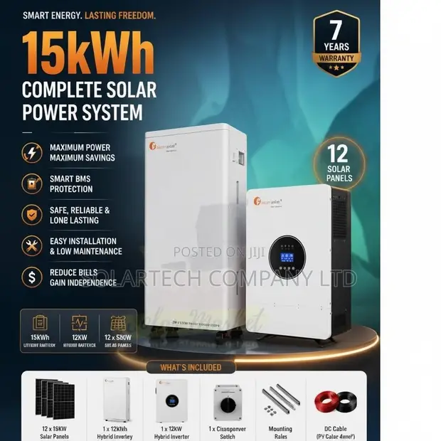 15kWh Felicity Lithium Battery Solar System - 7-Year Warranty - 1