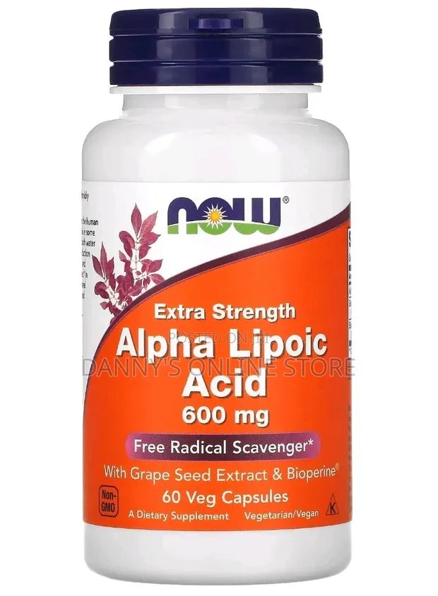 Alpha Lipoic Acid 600mg with Grape Seed Extract, 60 Caps - 1