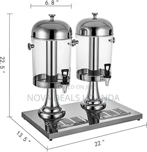 Commercial Stainless Steel Double Juice Dispenser 16L