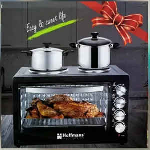 Hoffmans HM-753 Electric Oven with 2 Hot Plates (55L)