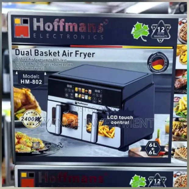 Hoffmans Electronics Dual Basket Air Fryer HM-802 - 1