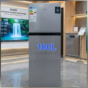 CHiQ 180L Double Door Refrigerator - Silver