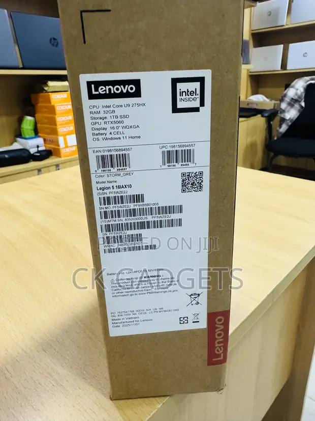 New Lenovo Legion 5 Laptop: Core Ultra 9, 32GB RAM, 1TB SSD, RTX 5060 - 1