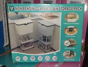 Non-Bending Garbage Bin Storage Rack