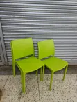 Patio Outdoor Kitchen Cafeteria Plastic Chairs - 1