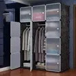 Plastic 3-Column Wardrobe - 2