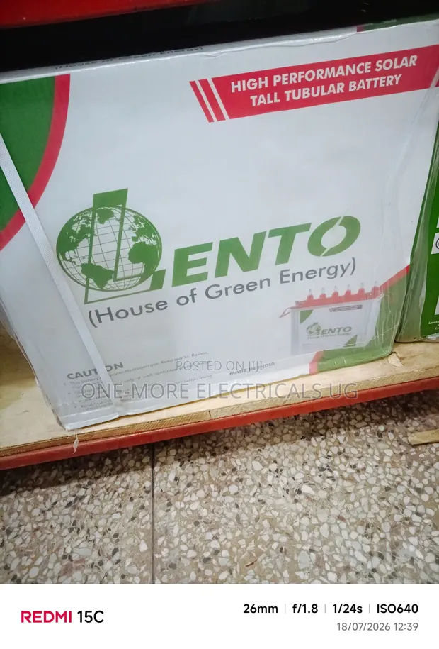Lento Tall Tubular Battery 200Ah 12V - Indian Made - 1
