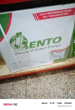 Lento Tall Tubular Battery 200Ah 12V - Indian Made