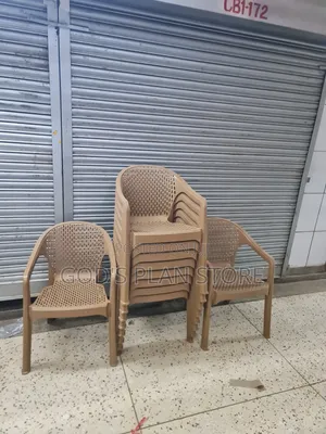 Arc Plastic Bar Chairs - Brand New