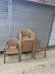 Arc Plastic Bar Chairs - Brand New - 1