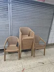 Arc Plastic Bar Chairs - Brand New - 2