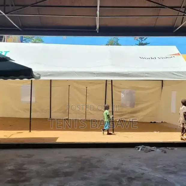 Three-Sided Ordinary Tent - 100 Person Capacity - 1