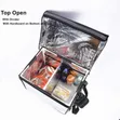 Large Insulated Food Delivery Bag - Black - 3