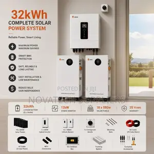 SRNE 32kWh Hybrid Solar System (48V)