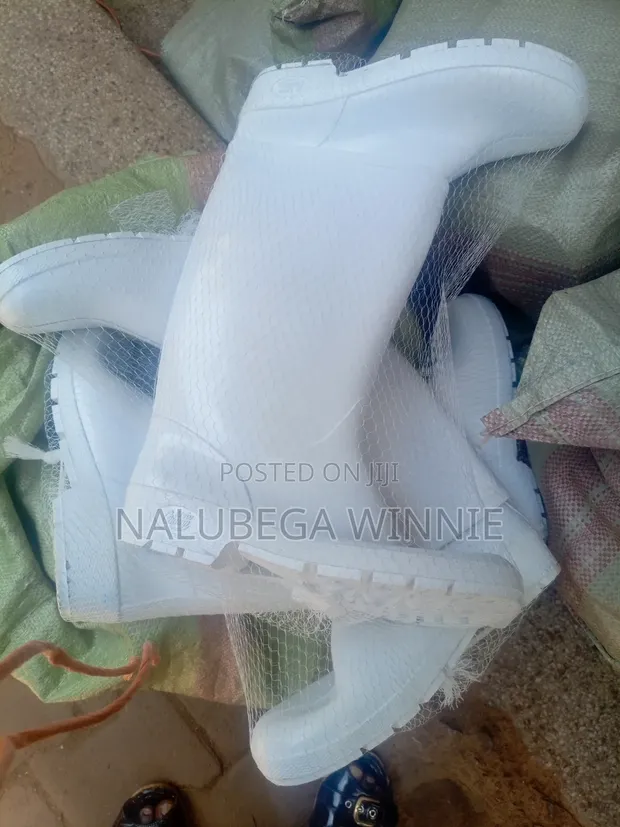 White Medical Gumboots - 1