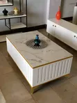 High Class Center Table - White Marble Top - 2