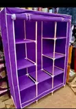 Wooden Wardrobe with Vertical Shelves - 1