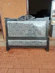 5x6 Black Leather Bed Frame - S-Design - 2