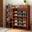 Black Shoe Rack with Drawers - 2