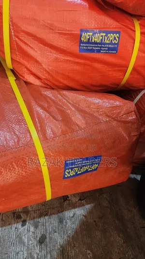 Heavy Duty Tarpaulin 40ft x 40ft (2pcs) - Orange