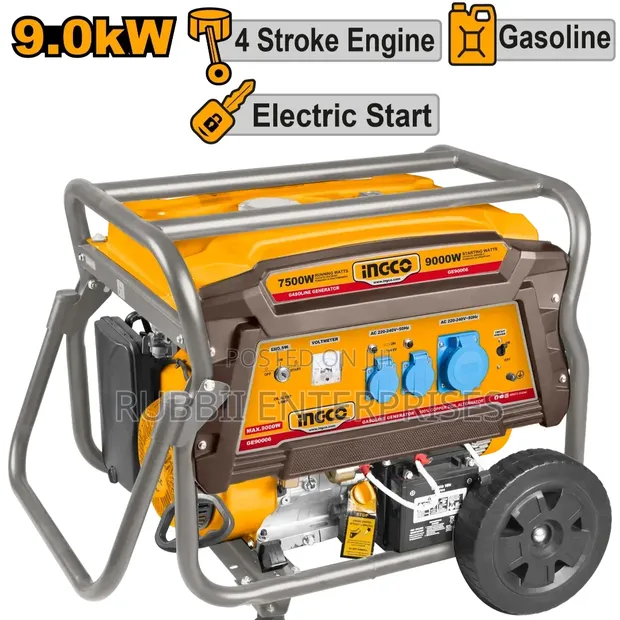 Ingco GE90006 9.0KW Gasoline Generator - 1
