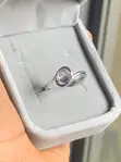 Split-Band Engagement Ring with Single Round Brilliant-Cut Stone - 2