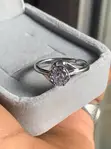 Cubic Zirconia Engagement Ring - 1