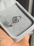 Cubic Zirconia Engagement Ring - 3
