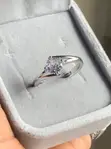 Round-Cut Cubic Zirconia Engagement Ring - 1