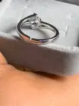 Round-Cut Cubic Zirconia Engagement Ring - 3