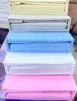 5x6 Plain Cotton Bedsheet Set with Pillow Cases - 2