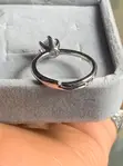 Solitaire Ring with 6-Prong Set Cubic Zirconia - 3