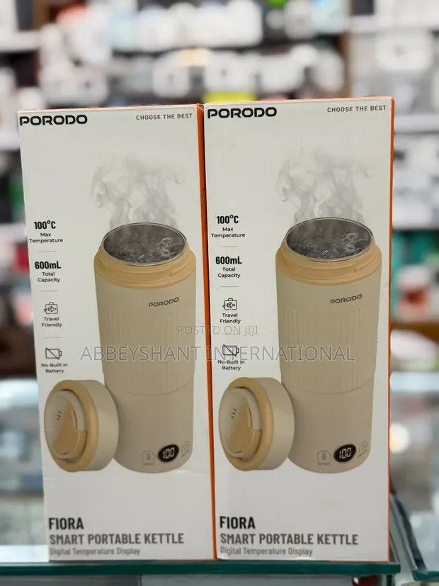 Porodo Flora Smart Portable Kettle - Beige - 1