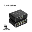 RJ45 Internet Splitter - 1 to 4 - 1000Mbps Gigabit Ethernet Hub - 1