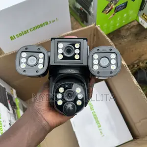 3-Lens Solar Security Camera