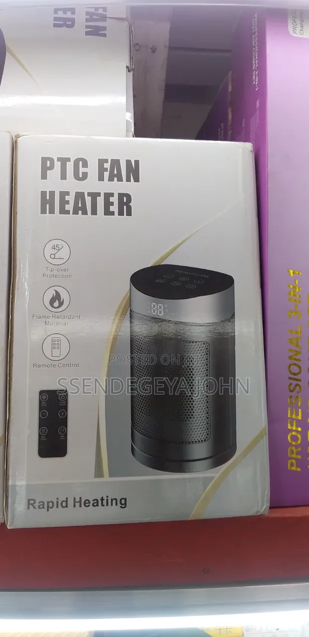 Portable PTC Fan Heater with Remote - 1
