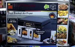 Hoffmans 6L+6L Dual Basket Air Fryer