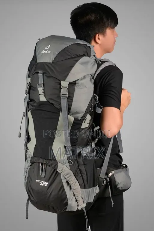 Water Resistant Hiking Backpack with Rain Cover - 1