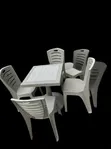 Beautiful Plastic Chairs and Dining Table Set - 2