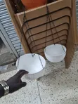 Beautiful Hanging Plastic Flower Pots (White) - 3