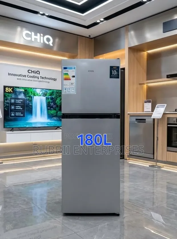 CHIQ 180L Double Door Refrigerator - Brand New - 1