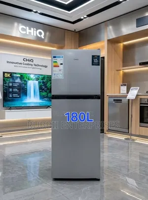 CHIQ 180L Double Door Refrigerator - Brand New