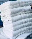 White Cotton Bath Towels (Brand New) - 1