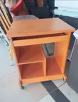 Brand New Small Computer Table with Wheels - 1